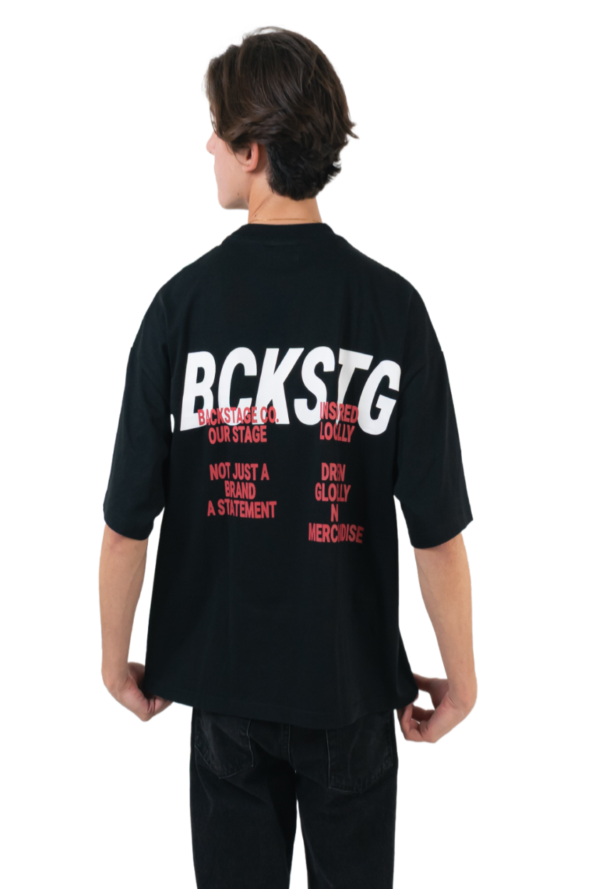 Risk-Takers Black Boxy T-Shirt